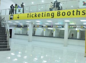 The newly commissioned Ikeja Bus Terminal, built by the Lagos State Government, on Thursday, March 29, 2018