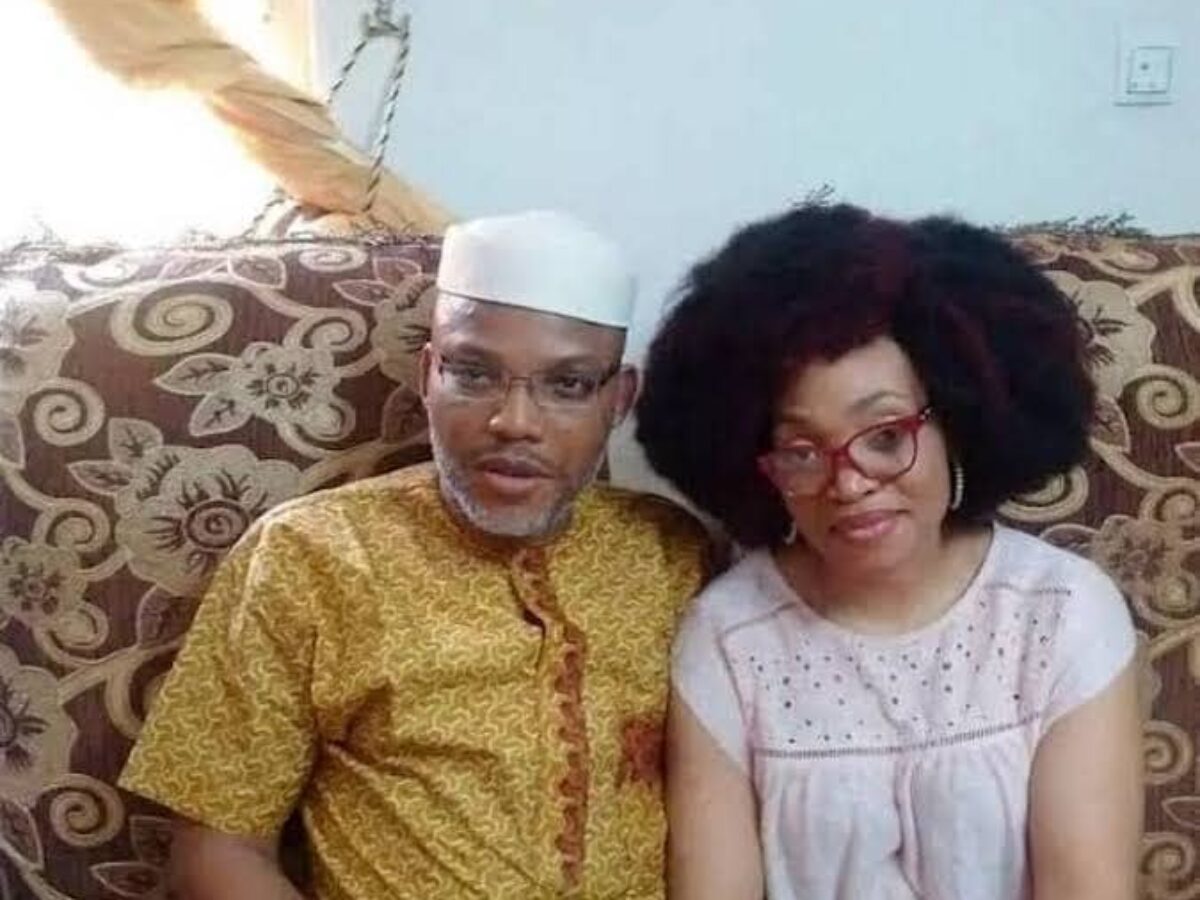 Only British govt can save my husband from Buhari -Nnamdi Kanu's wife 