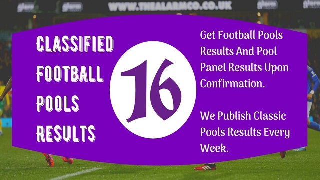 Week 16 Pool Result 2021 For Sat 23 Oct 2021 – UK Football Pool Agent