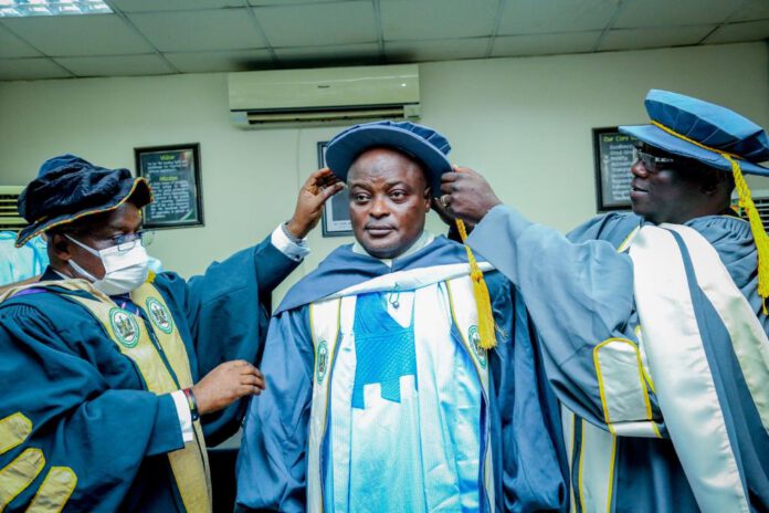 Speaker Obasa gets double honours from a Nigerian Institute (Photo)