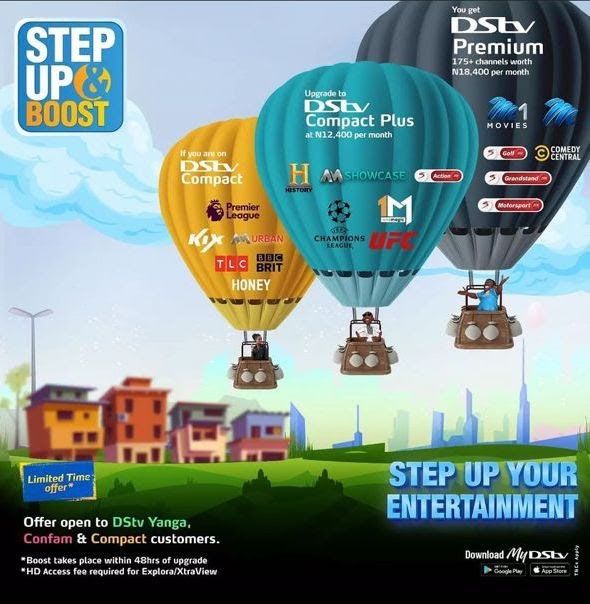 Get more value from DStv with the new StepUp Offer