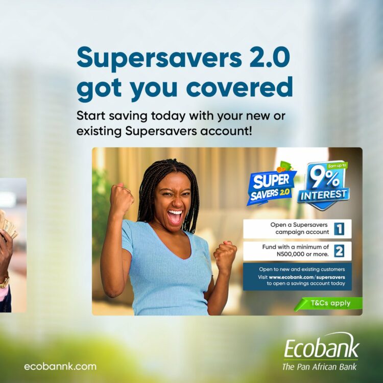 Ecobank SuperSavers Account holders get up to nine percent mouth watering interest rate