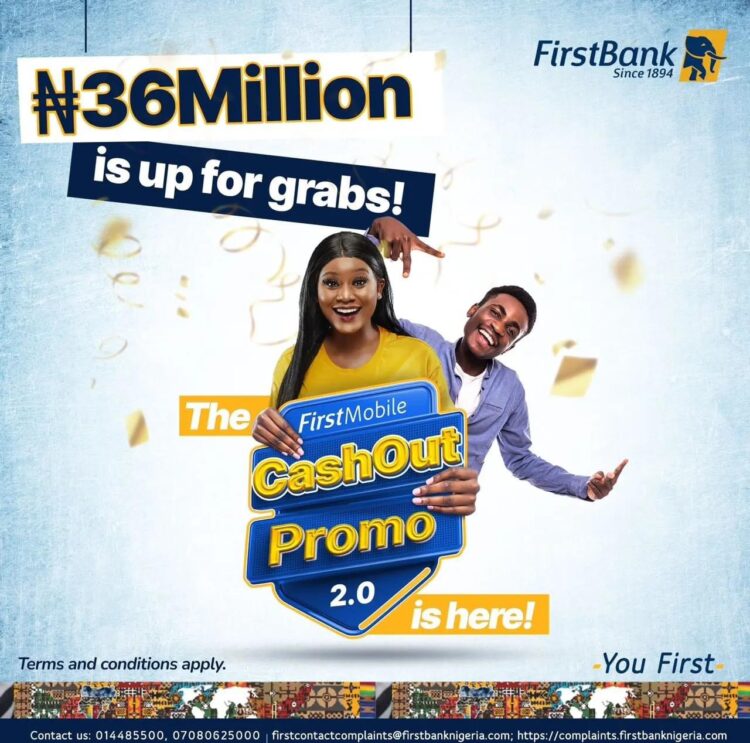 FirstBank set to reward customers with N36m in the second season of its Firstmobile Cash-Out promo