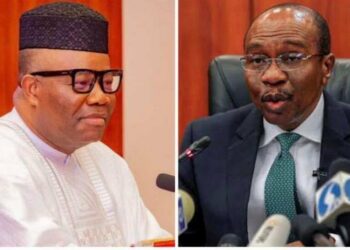 Akpabio blames Emefiele's actions and policies for Nigeria's hardship