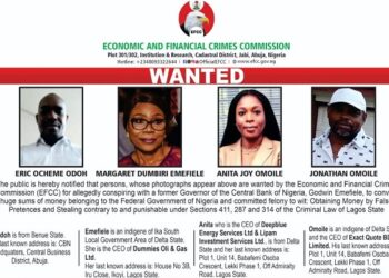 EFCC declares Emefiele’s wife and three others wanted for embezzling Nigeria’s treasury