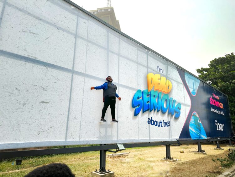 Popular skit maker Sabinus suspends himself from billboard