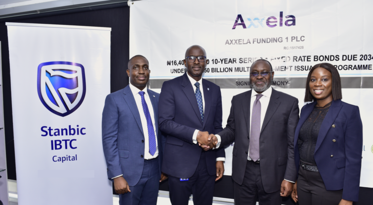 Stanbic IBTC Capital, lead issuing house for Axxela Funding 1 PLC’s ₦16.4b 10-Year Series 1 Fixed Rate Bond