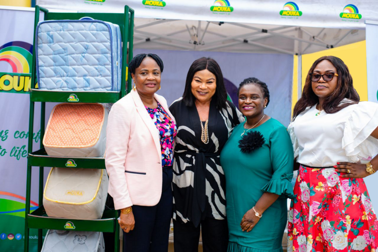 Mouka's Brand Ambassador Sola Sobowale graces the opening of Justrite's new store