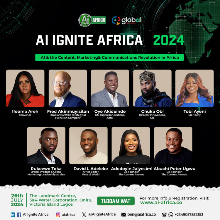 AI ignite Africa to host groundbreaking summit on AI in Marketing, Communications, and Content Creation in Lagos