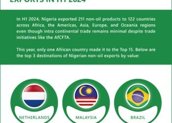 Diversification: Nigeria rakes in $2.7bn from non-oil exports in the first half of 2024