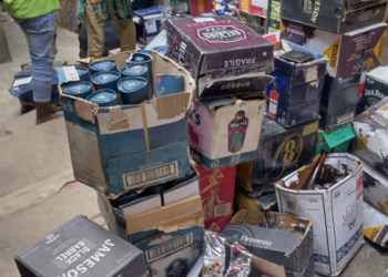 Three nabbed as NAFDAC raids illegal alcohol factory in Lagos