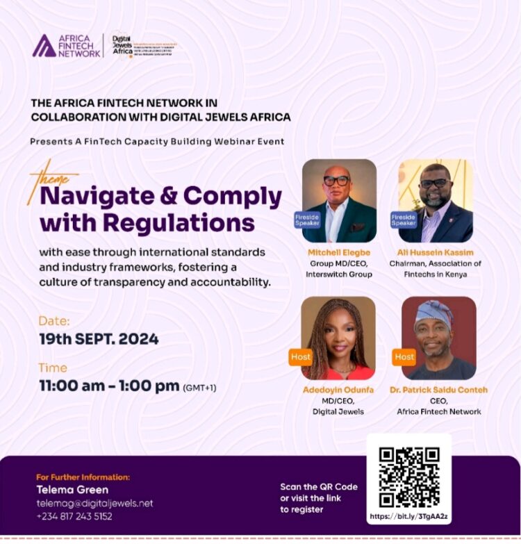 Digital Jewels Africa and Africa Fintech Network host groundbreaking webinar on navigating Fintech regulations