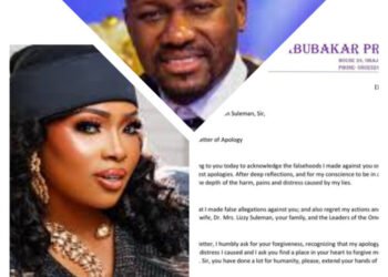 Defamation: Actress Halima Abubakar apologizes for spreading falsehoods against Apostle Suleman, wife