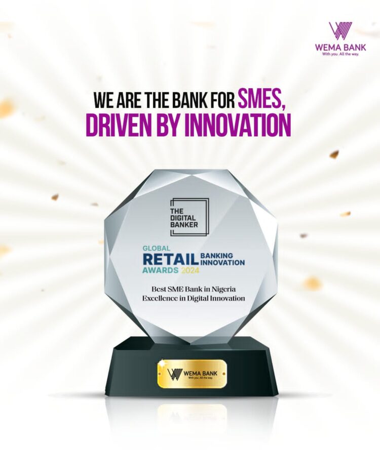 Wema Bank honored at Global Retail Banking Innovation Awards 2024