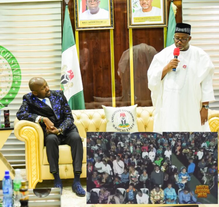 Apostle Suleman holds crusade in Bauchi, bags award of recognition