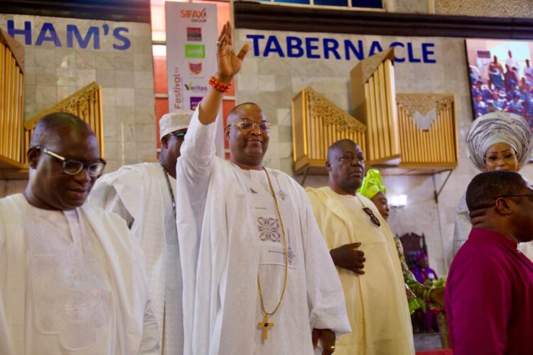 Otun Asiwaju Onigbagbo of Remoland, Emmanuelking honours Otunba Gbenga Daniel