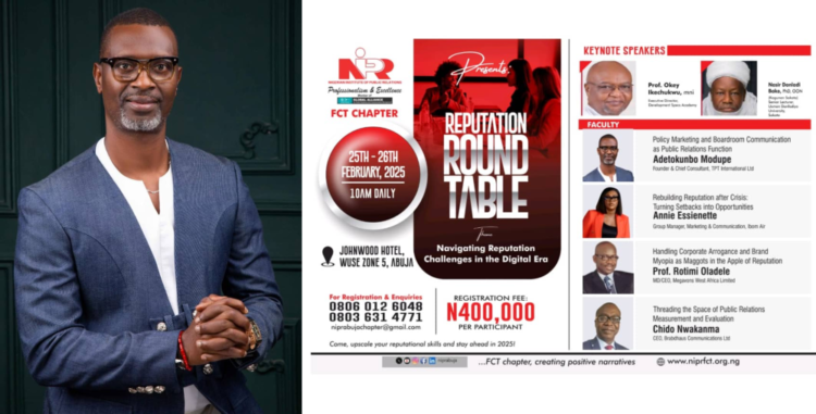 TPT International’s CEO, Adetokunbo Modupe leads NIPR discussion on policy marketing and boardroom communication