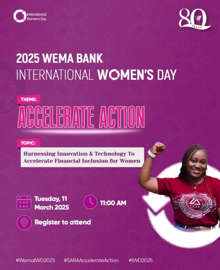IWD 2025: Wema Bank to reward 131 women with N11,000,000 cash prizes, among other activities