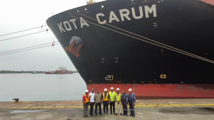 OMT berths largest vessel in history, lauds Dantsoho for supporting and improving port efficiency