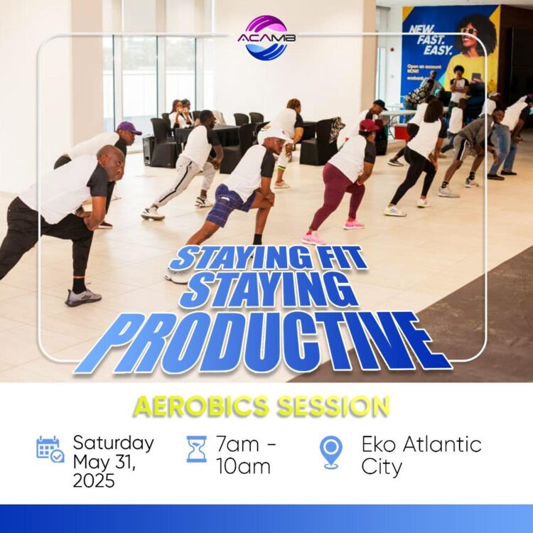 ACAMB champions bankers wellness with Aerobics Fitness Session