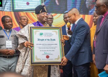 Aare Adetola Emmanuelking conferred with first-ever ‘Knight of Faith’ title by CAN South West Nigeria