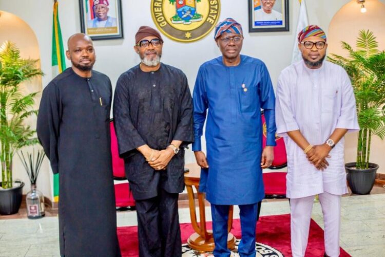 Sanwo-Olu receives 60th birthday special publication from Lanre Alfred at Lagos House [PHOTOS]