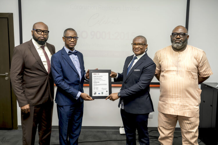 Coronation Registrars sets new industry standard with ISO 9001:2015 Certification