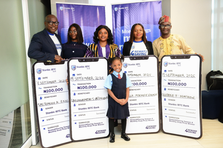 Stanbic IBTC Bank celebrates 70 loyal customers in the Reward4Saving Promo 4.0