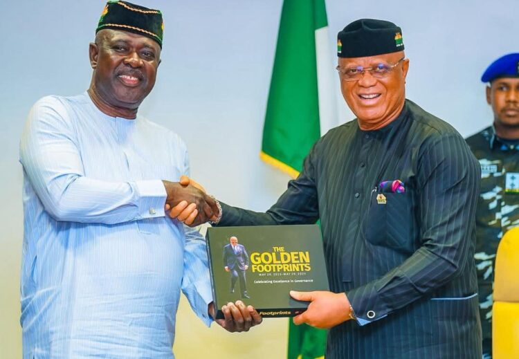 Gov. Umo Eno Receives Nigerian Content Development Board on Courtesy Call