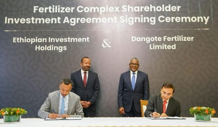 Dangote, Ethiopia PM break ground on $2.5bn fertiliser plant