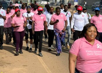 APC Youth Leader, Health Minister, others lead ‘Going Pink Walk’ to raise breast cancer awareness