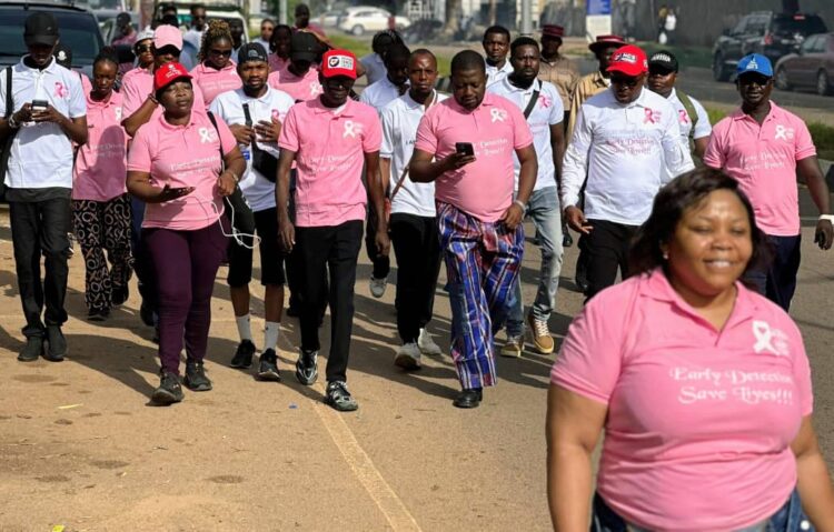 APC Youth Leader, Health Minister, others lead ‘Going Pink Walk’ to raise breast cancer awareness
