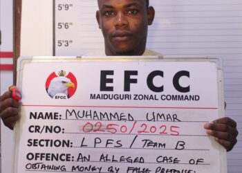 EFCC arraigns one for alleged N4m Property fraud in Maiduguri
