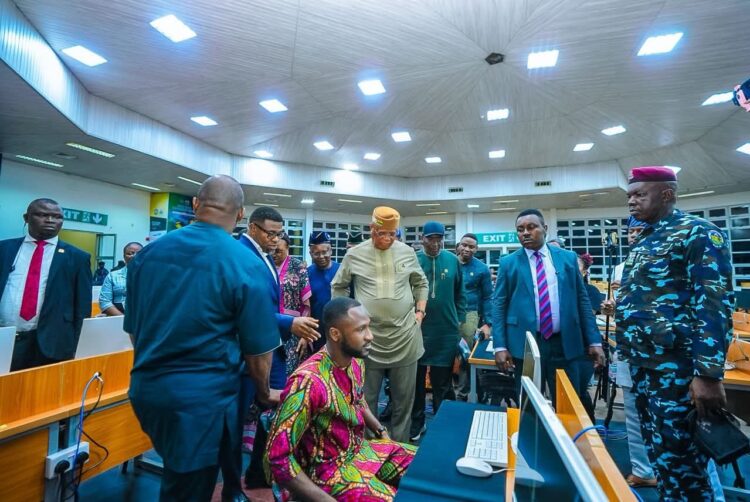 Civil Service Recruitment: Gov Umo Eno Inspects CBT Centre