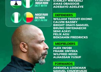 BREAKING: Eric Chelle releases 23 Players for Lesotho, Benin Clash