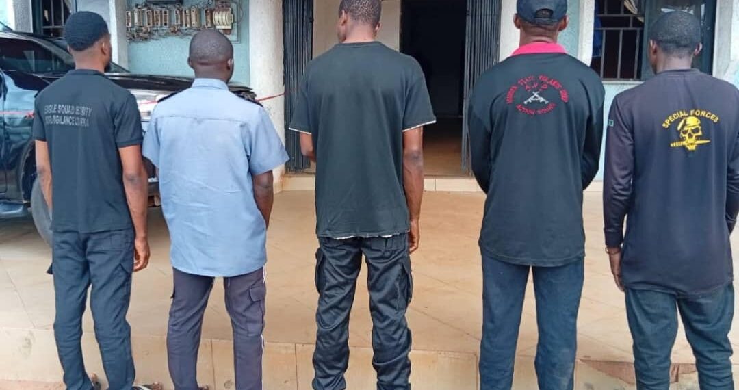 NSCDC arrests five fake security operatives in Anambra