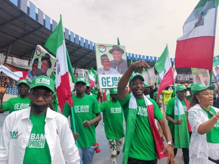 PHOTOS: Goodluck Jonathan Supporters Storm PDP Convention