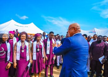 Gov. Eno tasks AKSU graduating students on Building Character, accelerating personal growth
