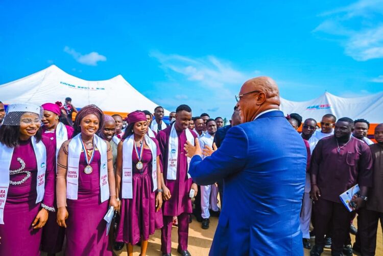 Gov. Eno tasks AKSU graduating students on Building Character, accelerating personal growth