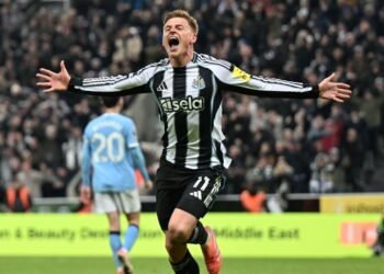 Barnes scores twice as Newcastle down Man City