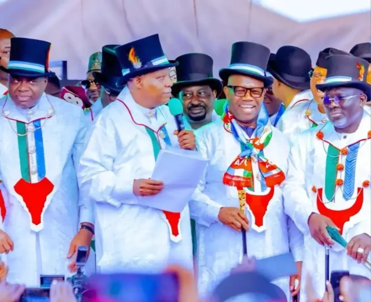 Akpabio declares South-South now solidly behind Tinubu as Gov. Diri joins APC