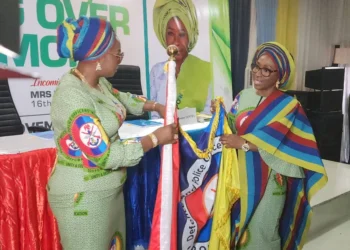 Mrs Mernan Oluyede takes DEPOWA helm, vows family support