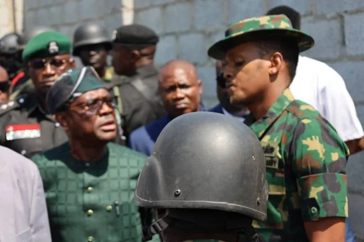 VIDEO: Wike, military officers clash over alleged illegal land development