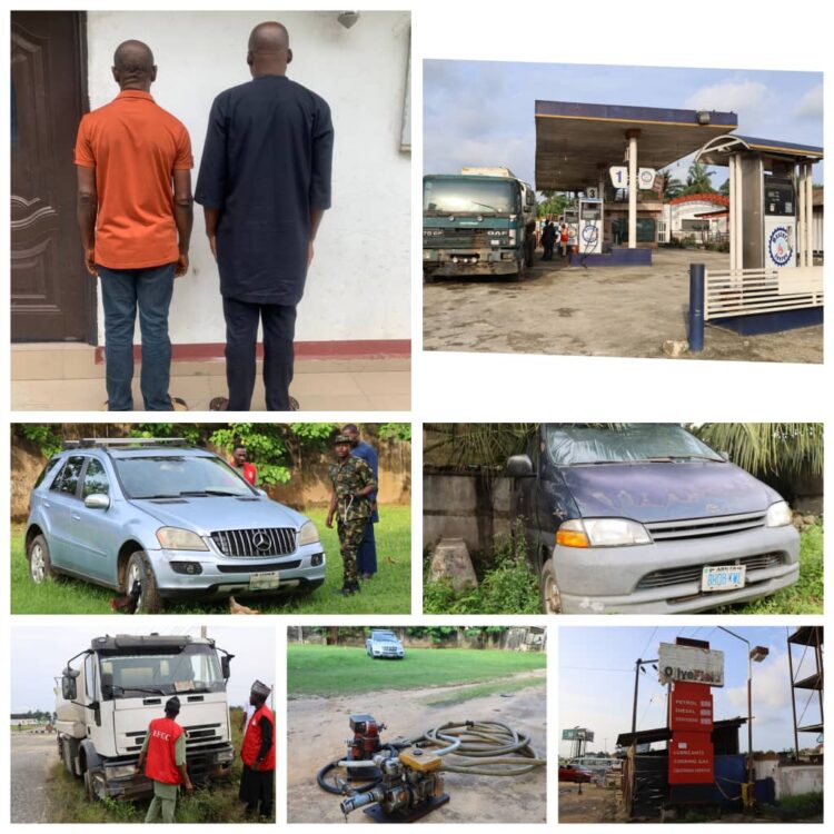 EFCC commences Investigations of two suspected oil thieves in Uyo