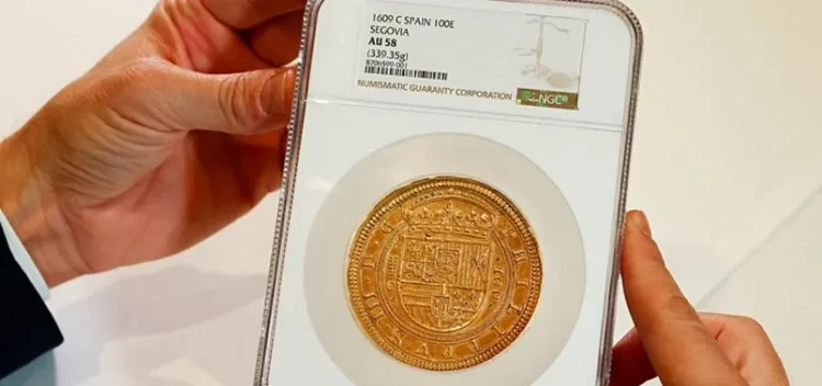 Spanish gold coin from 1609 breaks European record at auction