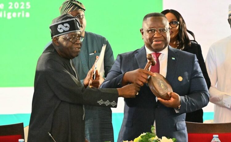 Tinubu receives Sierra Leone’s President, Julius Bio