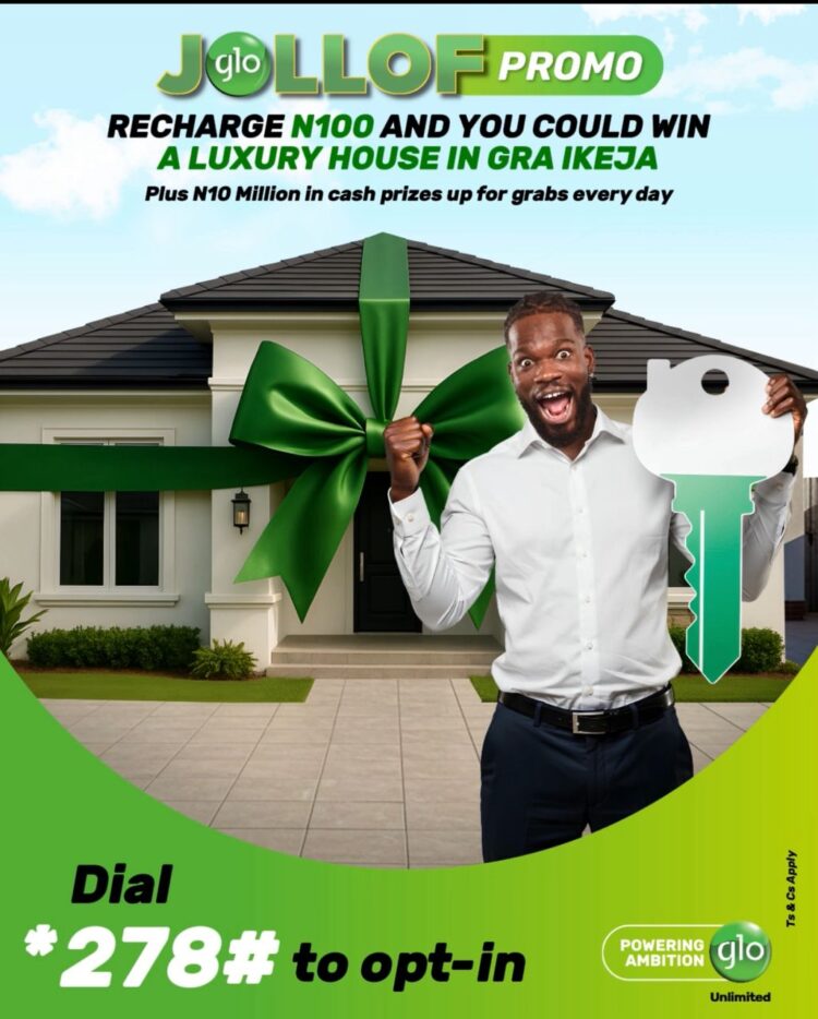 Glo ignites season of fun, fortune with house, other amazing prizes in Jollof Promo