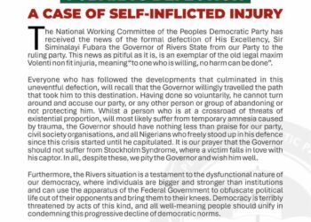 Fubara’s Defection: A case of self-inflicted Injury