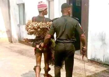 BREAKING: Masquerade appears in court for public disorder charges in Akwa Ibom