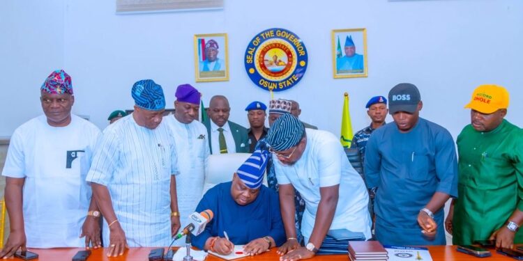 Governor Adeleke signs N723 billion Osun 2026 budget into law
